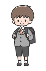 入学式の男の子