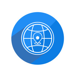 Flat 3d Contact Icon