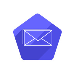 Flat 3d Contact Icon