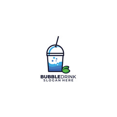 drink logo template logo gradient color symbol