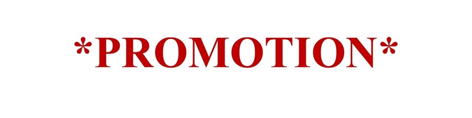 Creative PROMOTION background. Hand written modern font, printable for post cards, posters, labels