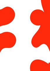 Red Abstract Shape Background 