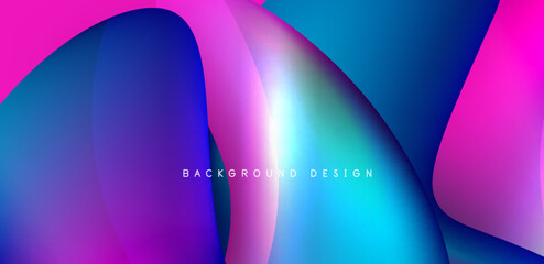 Beautiful liquid shapes with fluid colors abstract background
