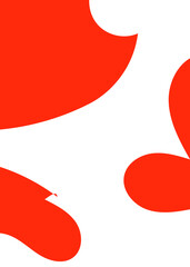 Red Abstract Shape Background 