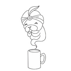 coffee drink illustration. Vector graphics