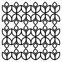 Seamless simple floral design pattern. Used for design surfaces, fabrics, textiles.