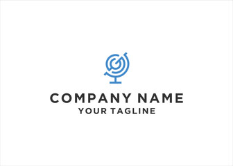 Obraz premium initial Letter SG Globe Earth Logo Design Vector