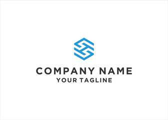  initial Letter SH Logo Design Vector