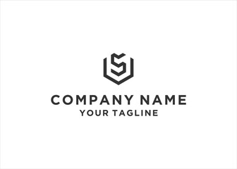 initial Letter VS Monogram Logo Design Vector