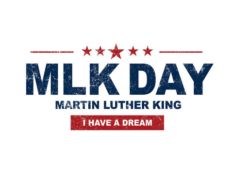 Martin Luther King Jr. Day png, Martin Luther King Jr. Day typography design png, mlk png, 