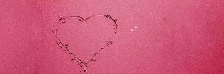 Heart drawn in the sand. Beach background. Top view.Valentines day party on the beach,Couple celebration valentines on beach.symbol,tourism,holiday or conceptual designs