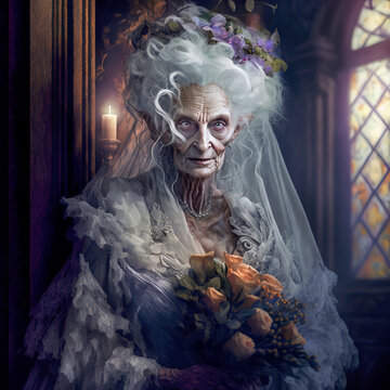 Mad Old Victorian Bride Abandoned at The Altar