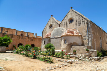 Monastery of Arkadi on the island of Crete (Greece)