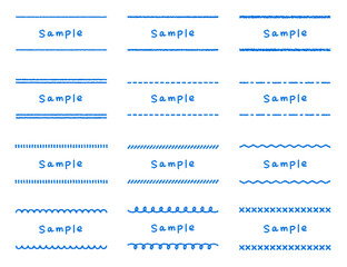 クレヨン素材のいろいろなフレームセット