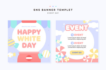 Couple Family Event Day SNS Banner Set
