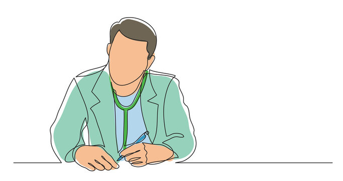 hospital doctor listening carefully making notes during meeting - PNG image with transparent background