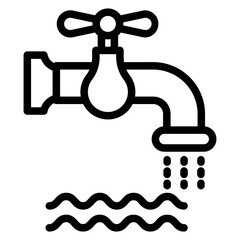 Waste Water Icon Style