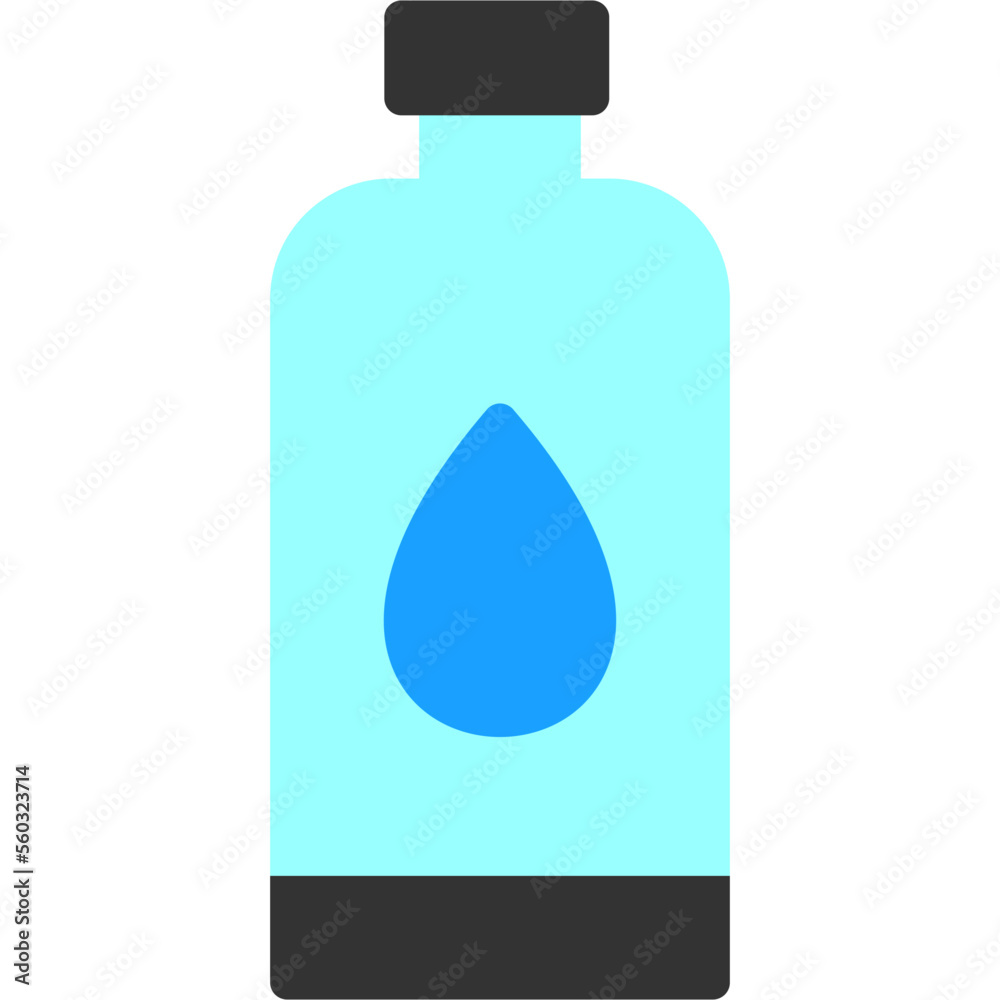 Sticker water bottle icon