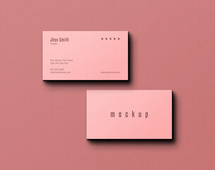 elegant business card mockup	