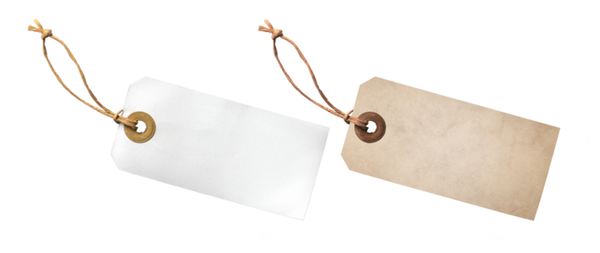 白いタグと古いタグ