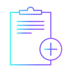 Add list delivery service icons with purple blue outline style. Shipping logistics symbol sign. Simple vector illustration. Related to package, fee, fast courier