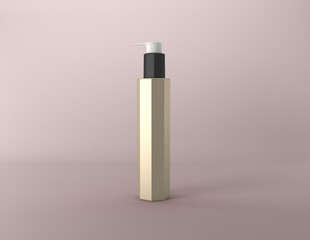 3D Rendered Bottles Mockup Template