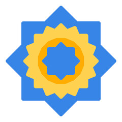 islamic pattern flat icon