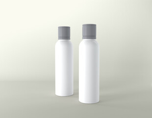 3D Rendered Bottles Mockup Template