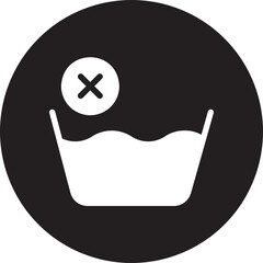 washing glyph icon