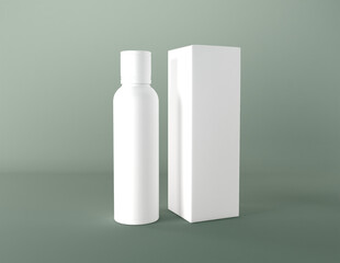 3D Rendered Bottles Mockup Template