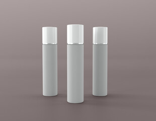 3D Rendered Bottles Mockup Template