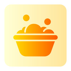 washing clothes gradient icon