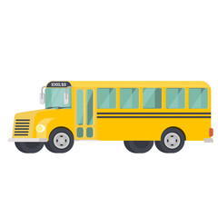 Obraz na płótnie Canvas School bus. Vehicle vector illustration