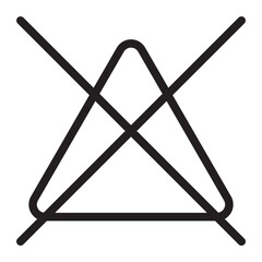 not bleach line icon