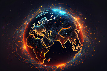 Global Connection Lines - Data Exchange