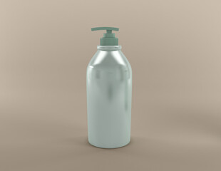 3D Rendered Bottles Mockup Template