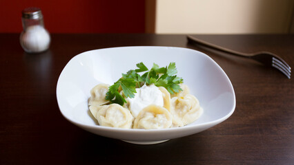 Pelmeni is a traditional Eastern European dish.