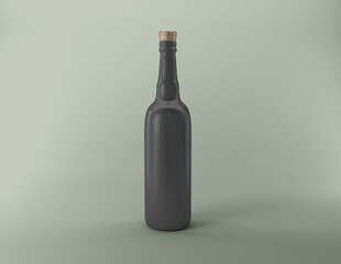 3D Rendered Bottles Mockup Template