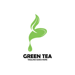 Obraz premium green eco logo. green leaf desoign logo vector