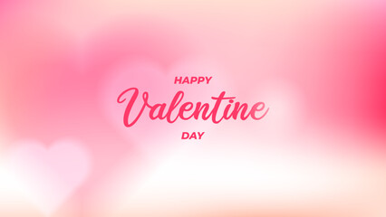 Happy valentine day gradient background