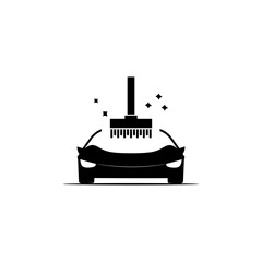 Fototapeta premium Carwash vector icon. Private car transport cleaning service icon.
