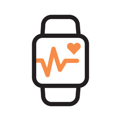 smartwatch icon two tone color