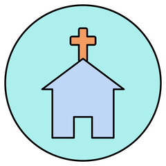 Obraz premium church icon