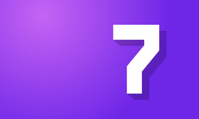 7Number New White Purple Modern Company Logo