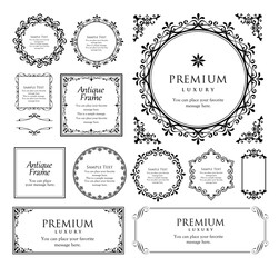 バレンタインデーのフレーム。上品な額縁。美しいデザイン装飾。