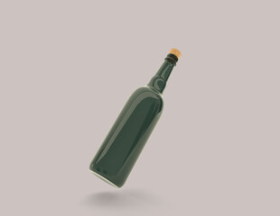 3D Rendered Bottles Mockup Template
