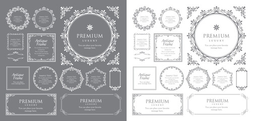 バレンタインデーのフレーム。上品な額縁。美しいデザイン装飾。