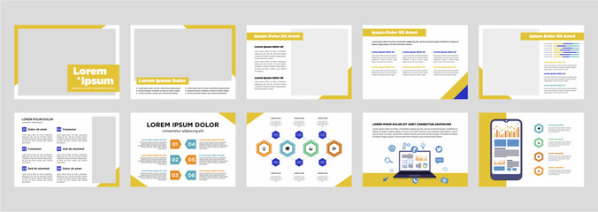 Minimalist business presentation template