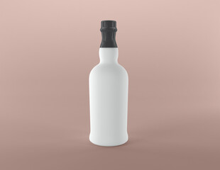 3D Rendered Bottles Mockup Template