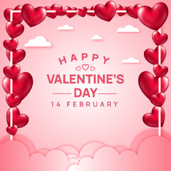 Love Frame Valentine's Day Background